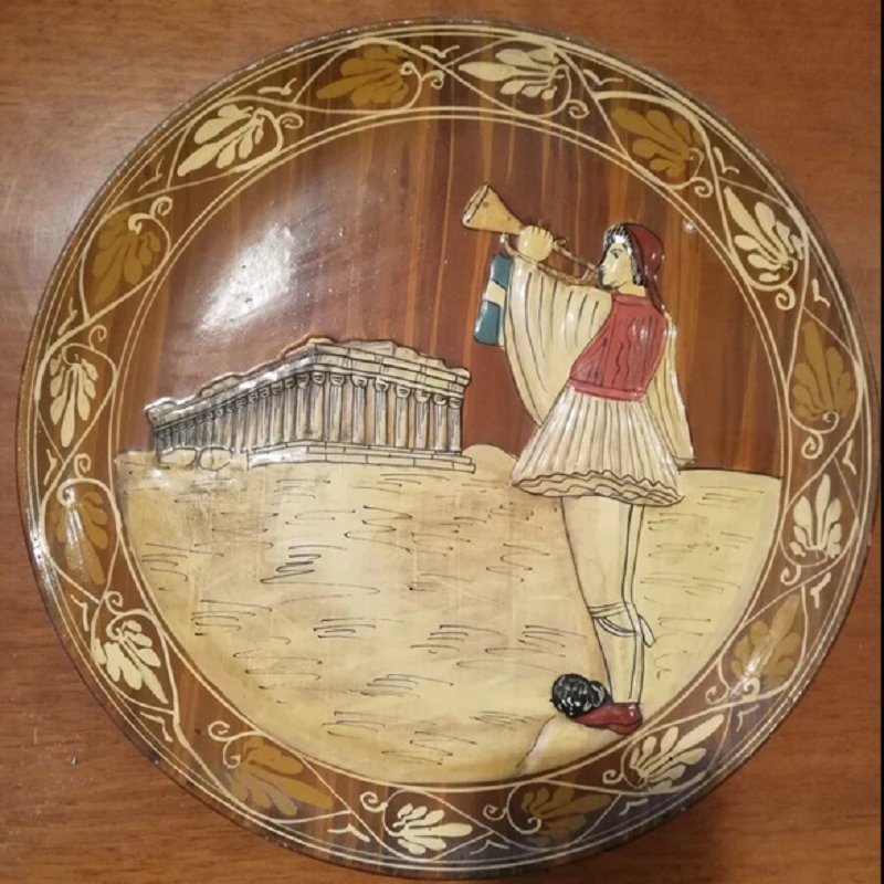Greek ceramic plate