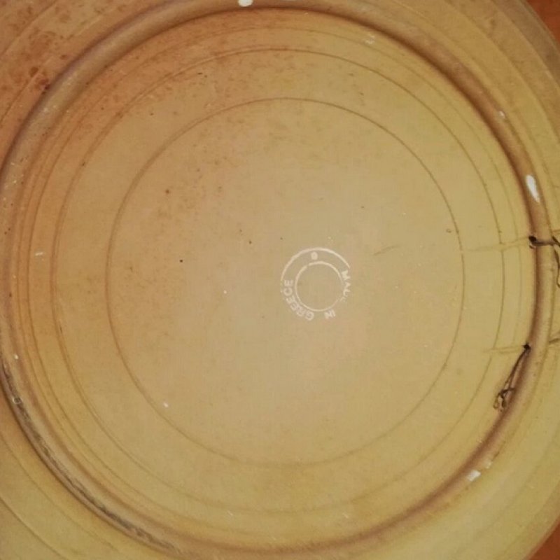 Greek ceramic plate