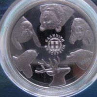 Greece silver 5 euro 2024, endagered spieces, monachus monachus monk seal