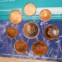 Netherlands official BU euro coin sets 1999,2000,2001