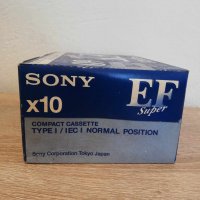 Sealed box of 10 tapes SONY EF 60, type 1