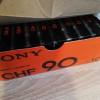 Sealed box of 10 tapes SONY EHF 90