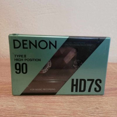 Sealed tape, cassette, denon HD7S 90
