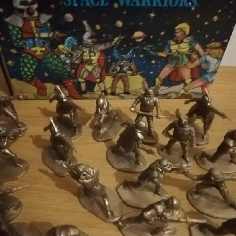 Solpa vintage greek figures, space warriors