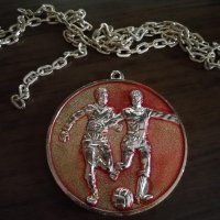Collectible '70s medallion, pendant, Olympiakos football