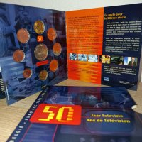 Belgium Euro coin Set 2003 with medal ,50 years Of Television