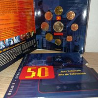 Belgium Euro coin Set 2003 with medal ,50 years Of Television