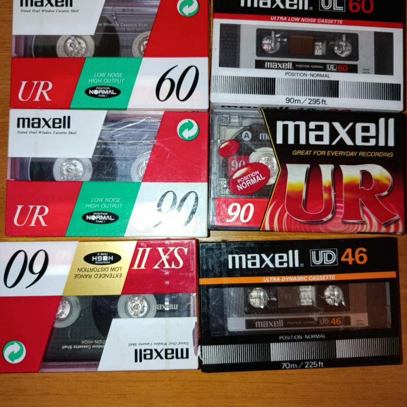 Lot of 11 sealed cassettes,tapes,  Maxell, all different