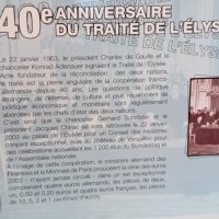 France official euro coin set 2003 , 40 years treat with Germany