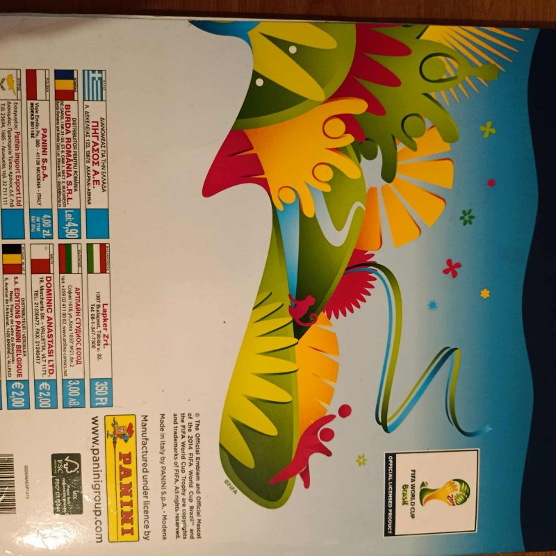 Sticker album  Panini World Cup 2014 ,100% complete
