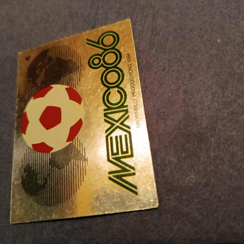 Panini Mexico 86 World cup sticker no.2, logo 