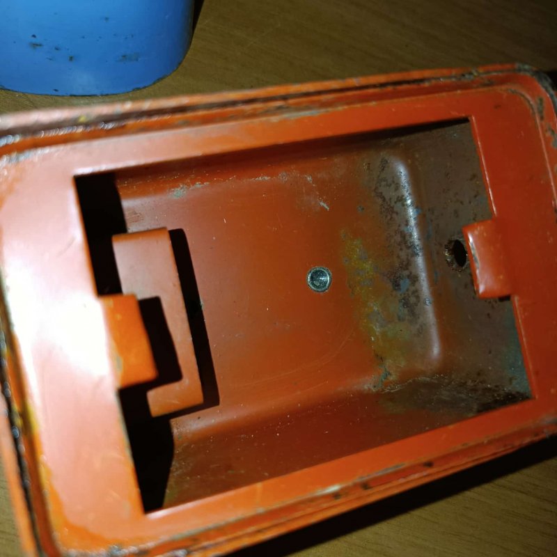 Lot of two old Greek piggy banks, postal service