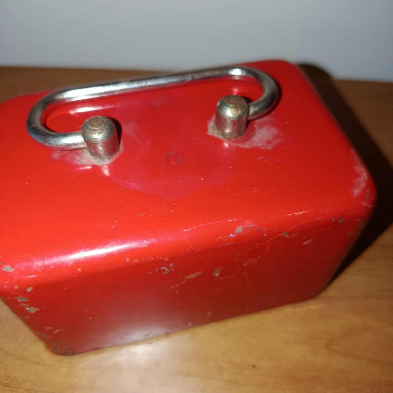 Lot of two old Greek piggy banks, postal service