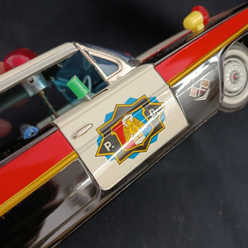 Tin toy 60's ,Bandai police car, Chevrolet