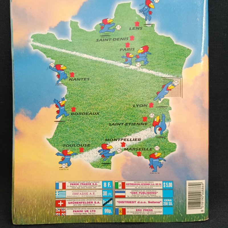 Αλμπουμ Panini France 1998, πλήρες