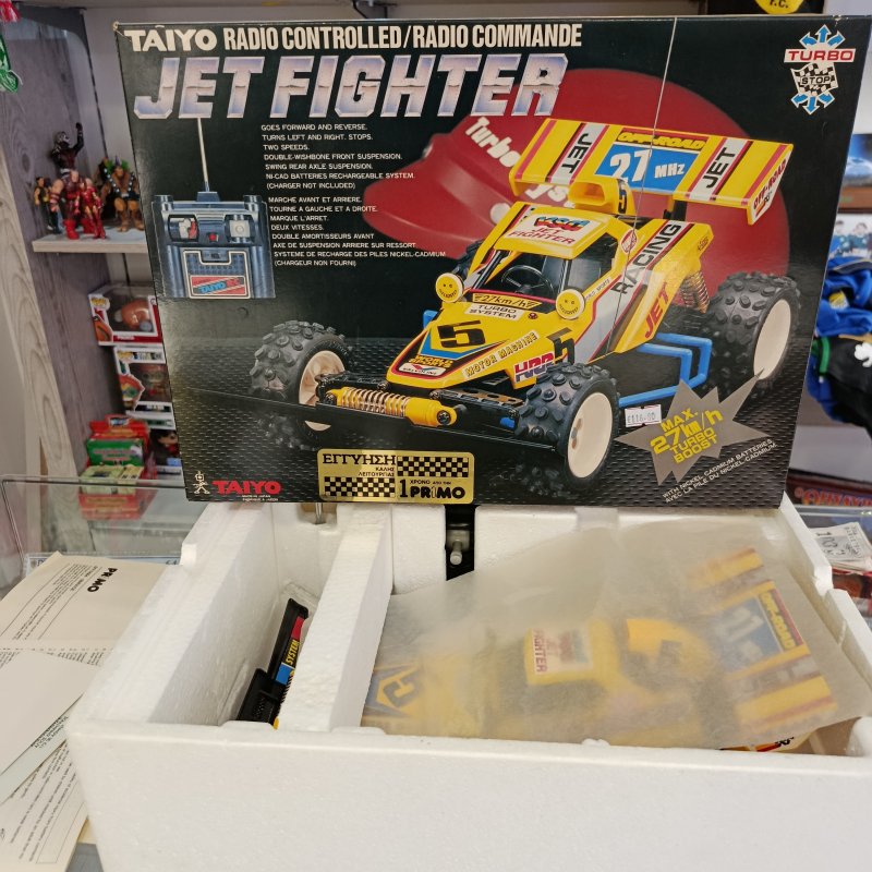 Vintage τηλεκατευθυνόμενο Taiyo Jet Fighter