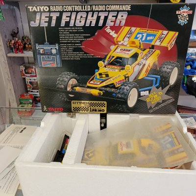 Vintage τηλεκατευθυνόμενο Taiyo Jet Fighter
