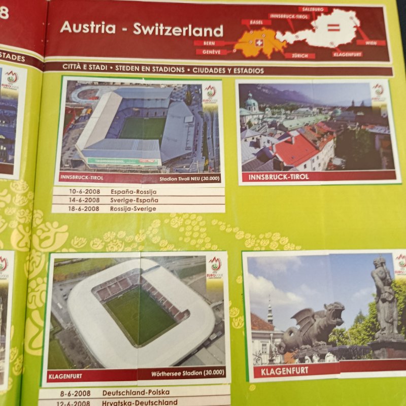 Αλμπουμ Panini, Euro 2008, πλήρες