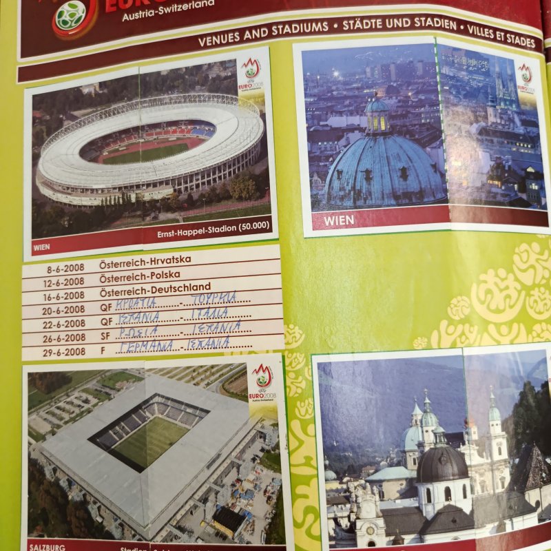 Αλμπουμ Panini, Euro 2008, πλήρες