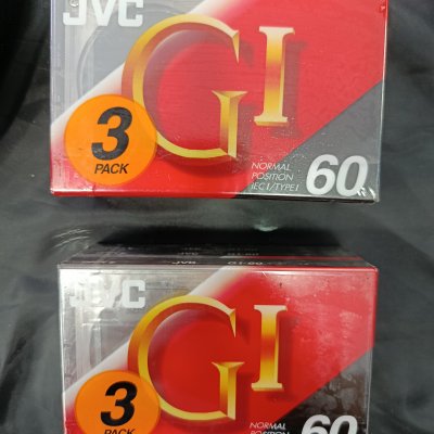 6 σφραγισμενες κασετες ηχου JVC GI 60 normal position