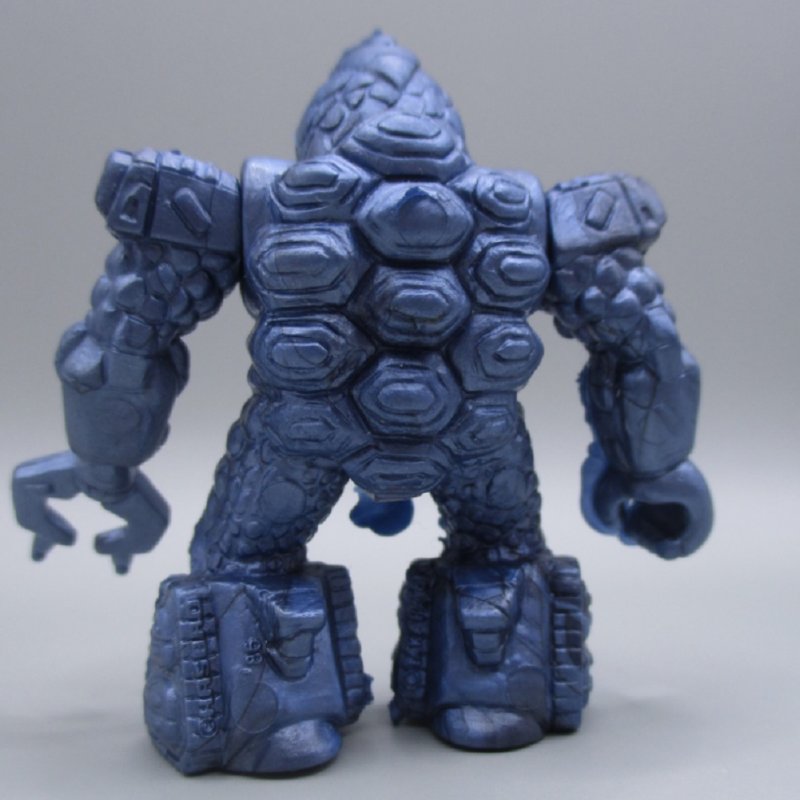 Battle beast, blue metallic turtle